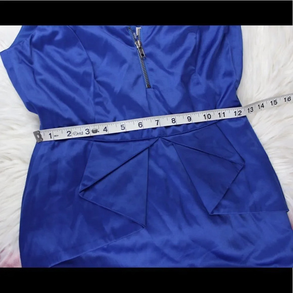BCBGENERATION Peplum Ultramarine Cocktail Dress - Picture 7 of 8
